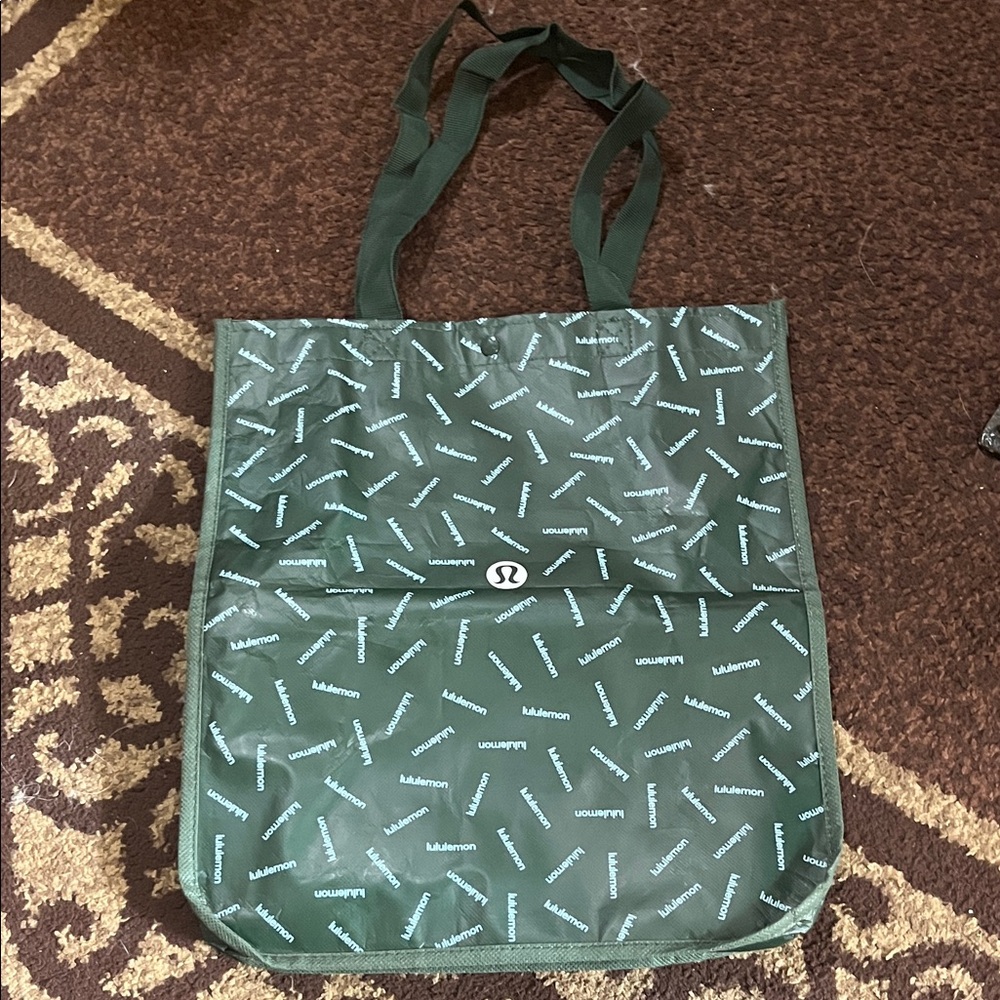 lululemon athletica Forest Green Logo Tote